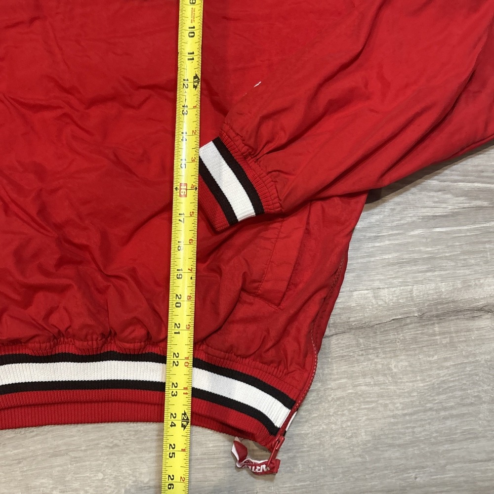 Vintage Starter Nebraska Cornhuskers 1/4 Button Pullover Red Men's Size L 90s‎ - Picture 3 of 9
